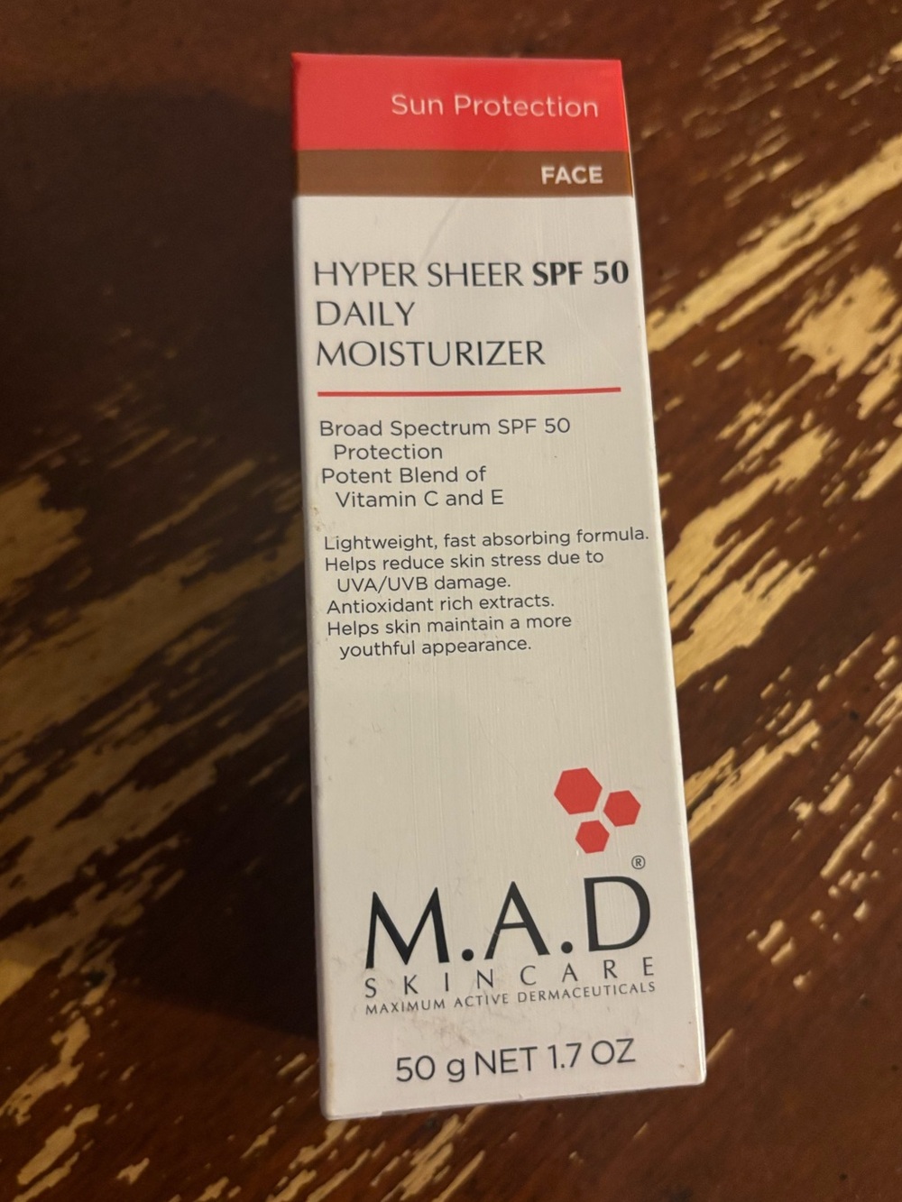 MAD Hyper Sheer SPF 50 Daily Moisturizer - White